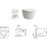 Комплект LAUFEN PACK PRO унитаз безободковый, с микролифтом + система инсталляции 8.6996.6.000.000.R