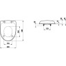 Сиденье для унитаза LAUFEN FLORAKIDS с микролифтом, белое 8.9103.1.300.000.1
